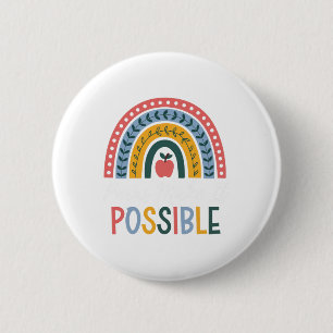 Paras Make It Possible Rainbow Para Sped Teacher I 6 Cm Round Badge