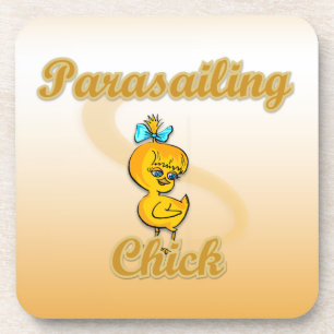 Parasailing Chick Coaster