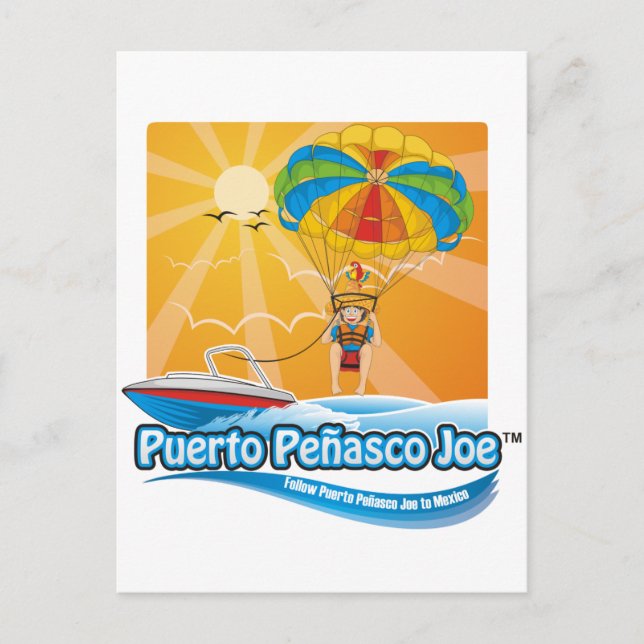 Parasailing in Mexico Postcard (Front)