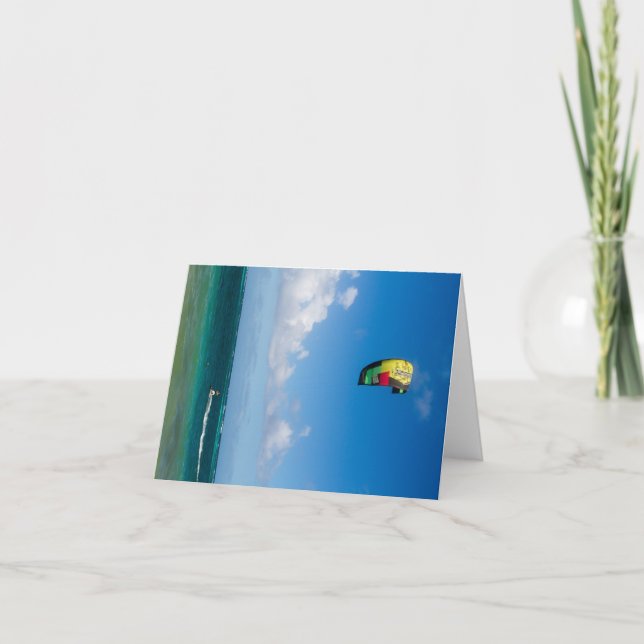 Parasailing in the Caribbean Card (Front)