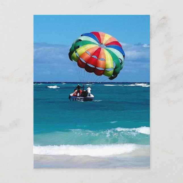 Parasailing Love Postcard (Front)