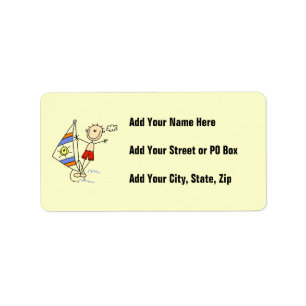 Parasailing Stick Figure Label