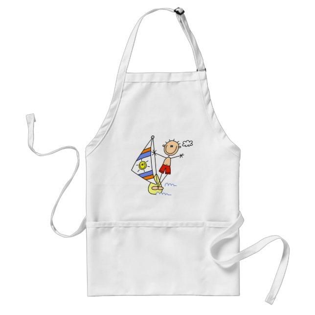 Parasailing Stick Figure Standard Apron (Front)