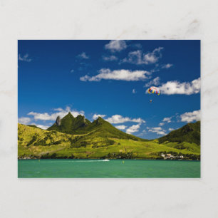 Parasailing within View of impressive Lion Postcard