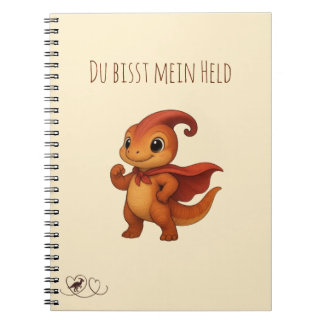 Parasaurolophus Dino Notebook 'You're My Hero'
