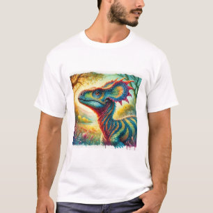 Parasaurolophus in Tranquil Hues 200824AREF106 - W T-Shirt
