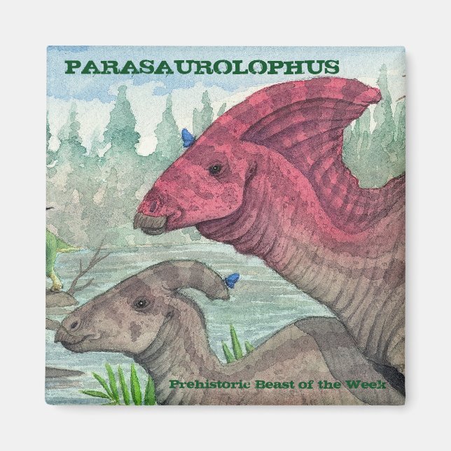 Parasaurolophus Magnet (Front)