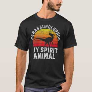 Parasaurolophus My Spirit Animal Dinosaur Retro Pa T-Shirt