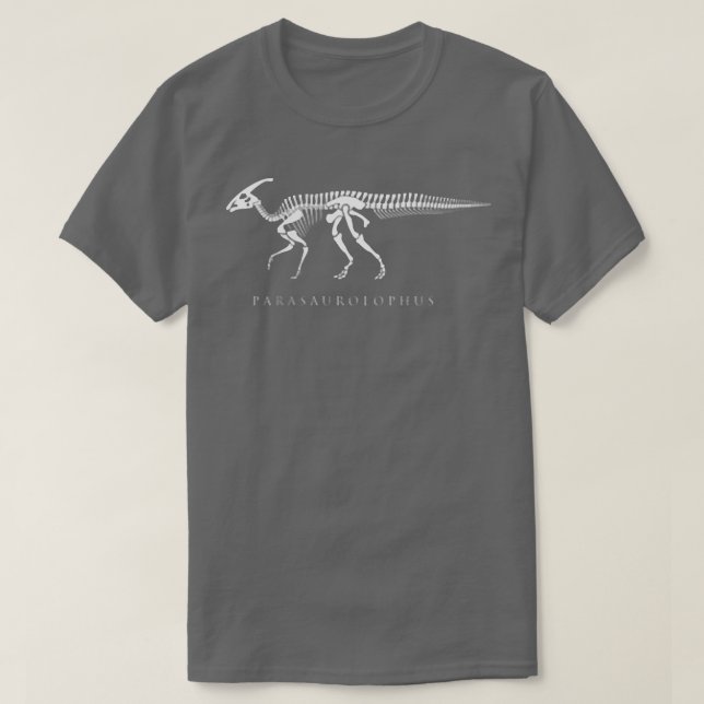 Parasaurolophus Skeleton famous Dinosaur Bones Kid T-Shirt (Design Front)