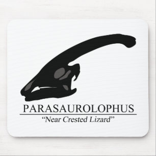 Parasaurolophus Skull Mouse Pad