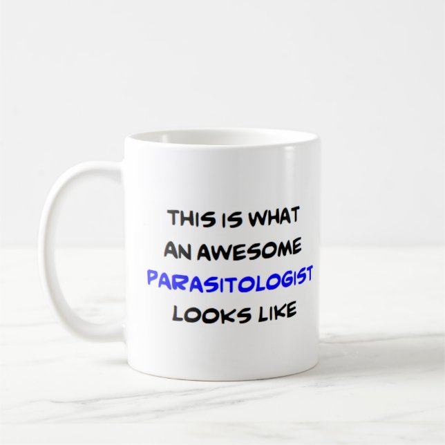 parasitologist, awesome coffee mug (Left)