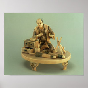 Parasol Maker, Okinomo, Edo Period Poster