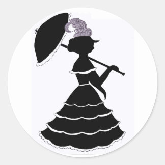 Parasol silhouette stickers