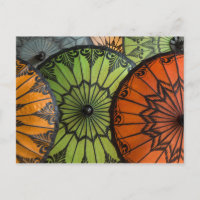 parasols for sale, bagan, myanmar