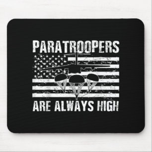 Paratrooper American Flag Us Army Soldier Veterans Mouse Pad