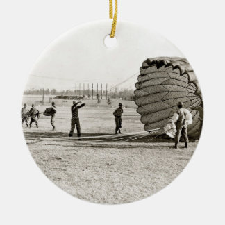 Paratrooper Landing Ceramic Tree Decoration