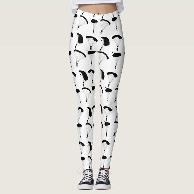 Paratrooper Parachute Skydiver Leggings (Front)
