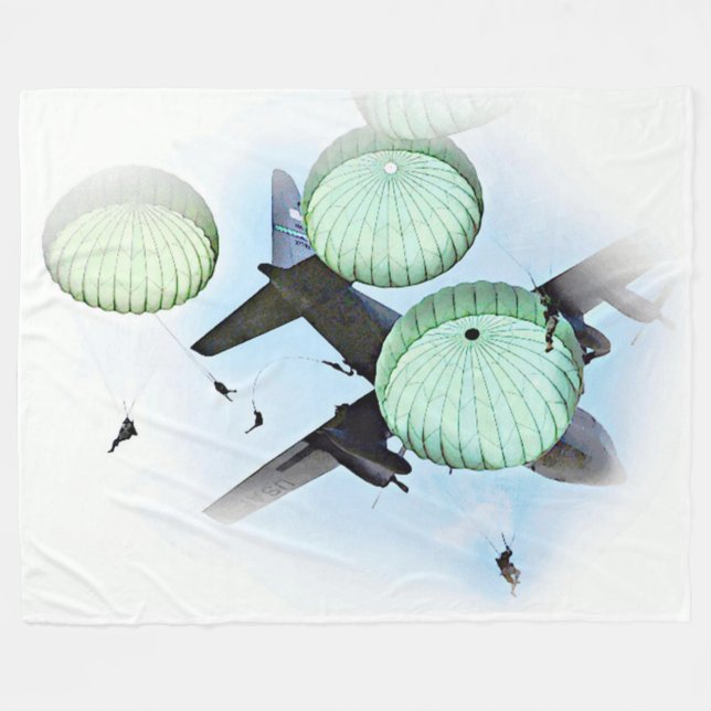 PARATROOPERS FLEECE BLANKET (Front (Horizontal))