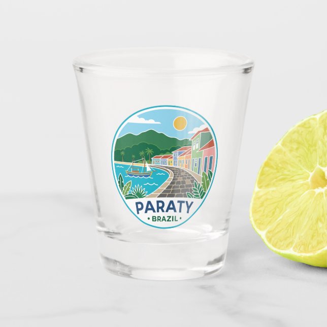 Paraty Brazil Shot Glass (Front)