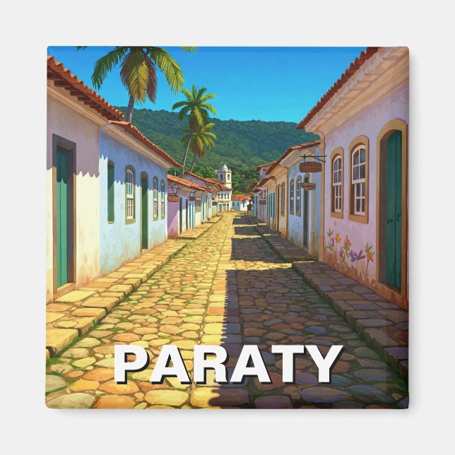Paraty Brazil Travel Magnet (Front)