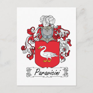 Paravicini Family Crest Postcard