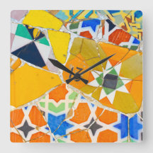 Parc Guell Ceramic Tiles in Barcelona Spain