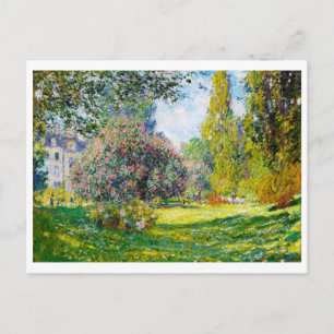 Parc Monceau, Paris Claude Monet Postcard