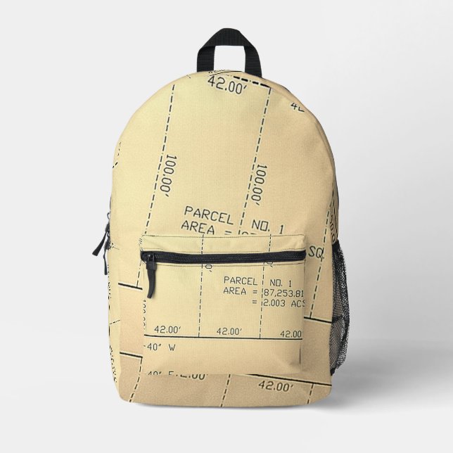 Parcel 1- Real Estate Theme (Neutral) Backpack (Front)