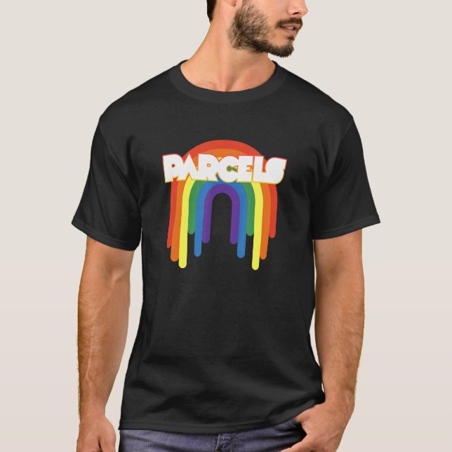 Parcels Rainbow Retro Theme T-Shirt (Front)