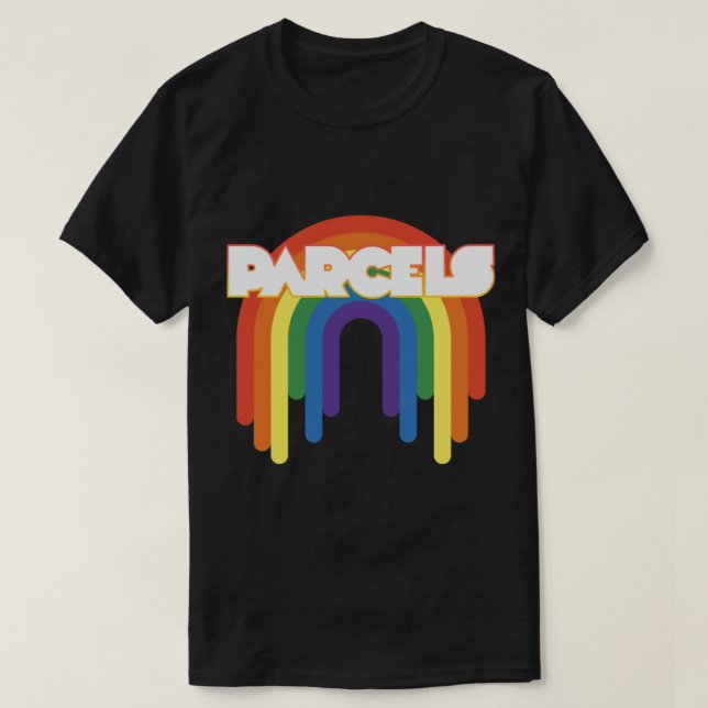 Parcels rainbow theme Classic T-Shirt (Design Front)