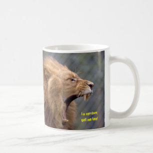 Parched lion! coffee mug