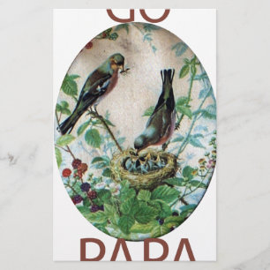 Parched Parents, Precious Chicks: A Nature's Story Stationery