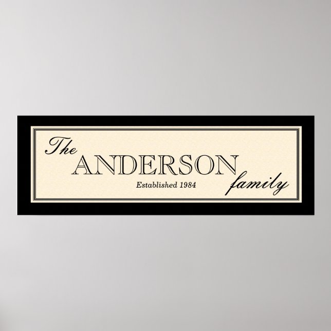 Parchment Black Border Poster (Front)