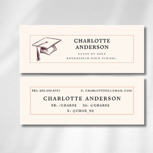 Parchment Grad Name Contact Card