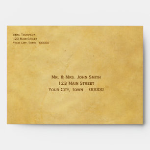 Parchment-Look, Autumn Tree Envelope