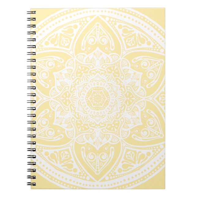 Parchment Mandala Spiral Notebook (Front)