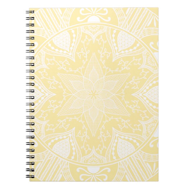Parchment Mandala Spiral Notebook (Front)