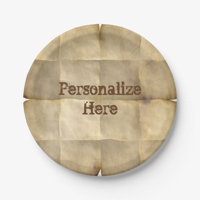 Parchment paper paper plate (Front)