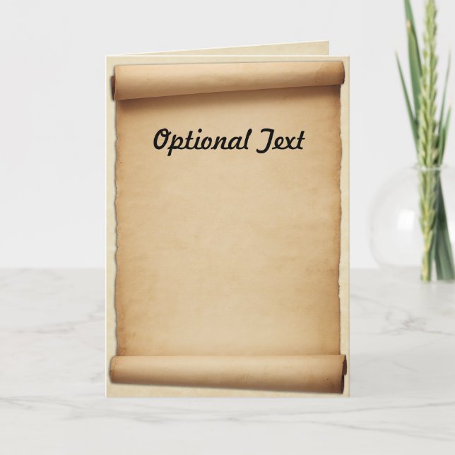 Parchment Proclamation Scroll Invitation (Front)