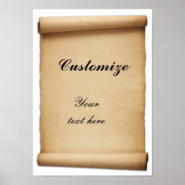 Parchment Proclamation Scroll Poster (Front)