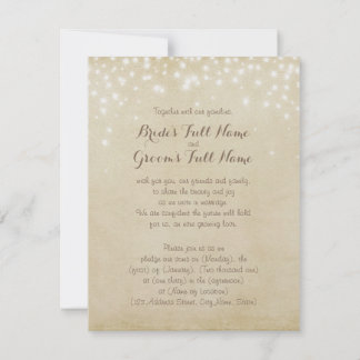 Parchment Sparkle Invitation