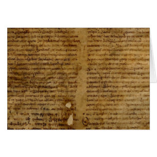 Parchment text with antique writing, old paper