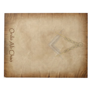 Parchment with Square and Compass Notepad