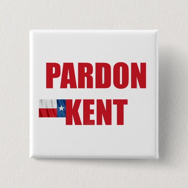 Pardon Kent 15 Cm Square Badge (Front)