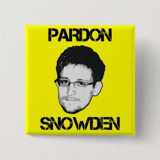 Pardon Snowden Button
