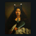 'Pare Watane' - G. Lindauer Poster<br><div class="desc">'Pare Watene',  c. 1878 by Gottfried Lindauer (1839-1926). Lindauer was a New Zealand artist of Czech descent. He was famous for his portraits of Maori people,  and many prominent chiefs commissioned his work.</div>