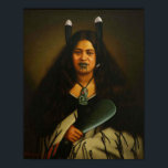 'Pare Watane' - G. Lindauer Poster<br><div class="desc">'Pare Watene',  c. 1878 by Gottfried Lindauer (1839-1926). Lindauer was a New Zealand artist of Czech descent. He was famous for his portraits of Maori people,  and many prominent chiefs commissioned his work.</div>