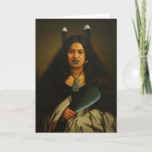 'Pare Watene' - G. Lindauer Card (Front)