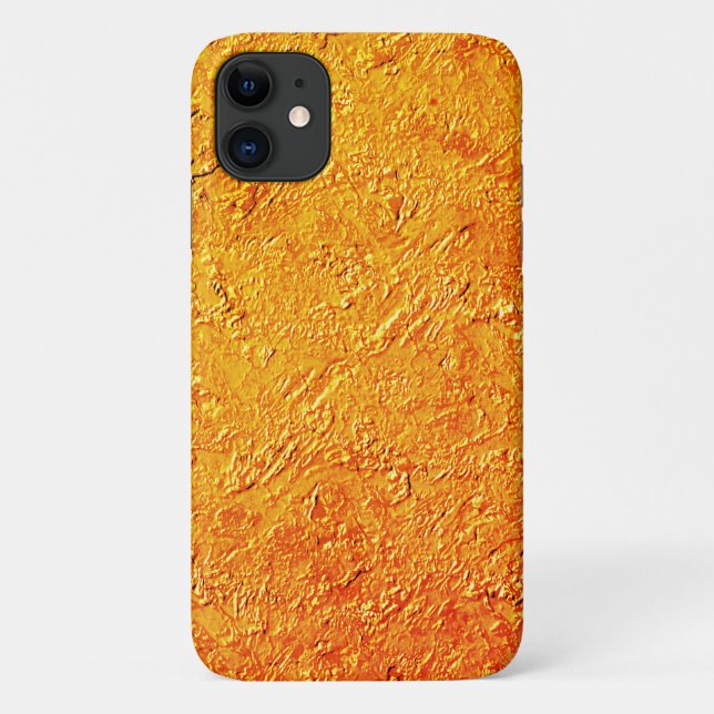 Parede defeituosa com textura amarela e laranja Case-Mate iPhone case (Back)