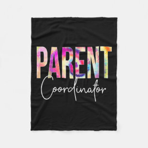 Parent Coordinator Tie Dye Back To School Apprecia Fleece Blanket